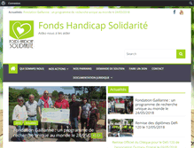Tablet Screenshot of fondshandicapsolidarite.org